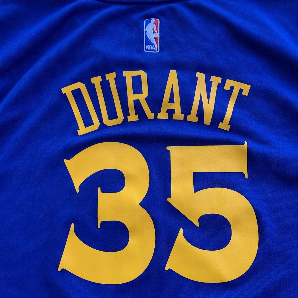Adidas Golden State Warriors Kevin Durant Jersey Size Adult XL #35 NBA Blue Away